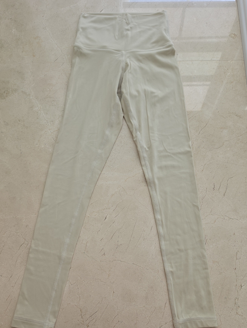 High-Waist Women's Leggings in Beige
